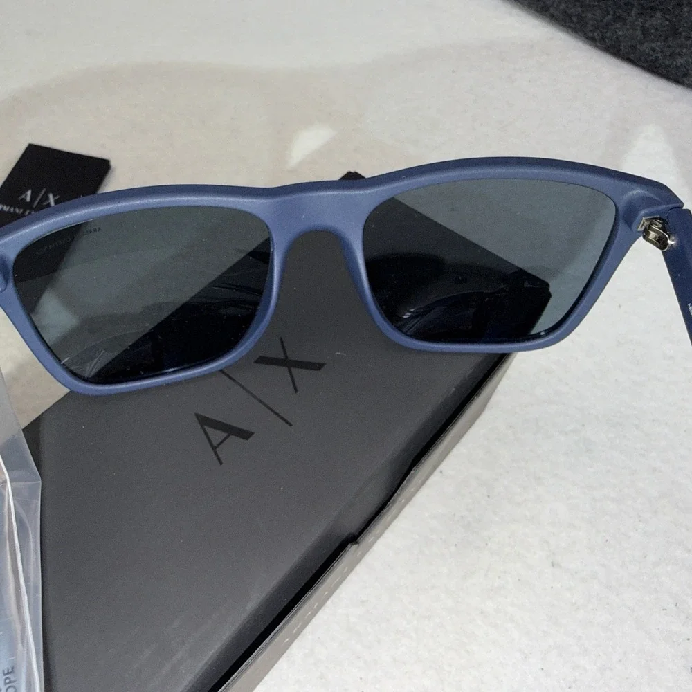 Armani Exchange AX4080S Matte Navy Blue Sunglasses 57mm New w/ Box AX 4080S